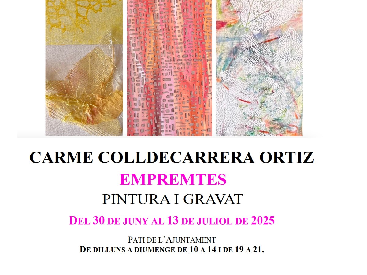 Exposició a l’Ajuntament de Sant Feliu de Guíxols          30/6 al 13/7&nbsp;2025